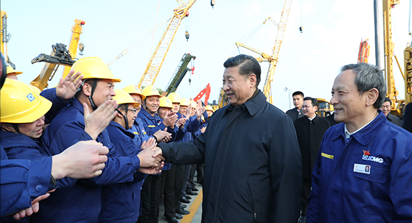 中共中央總書記、國家主席、中央軍委主席習(xí)近平親臨徐工集團(tuán)考察調(diào)研